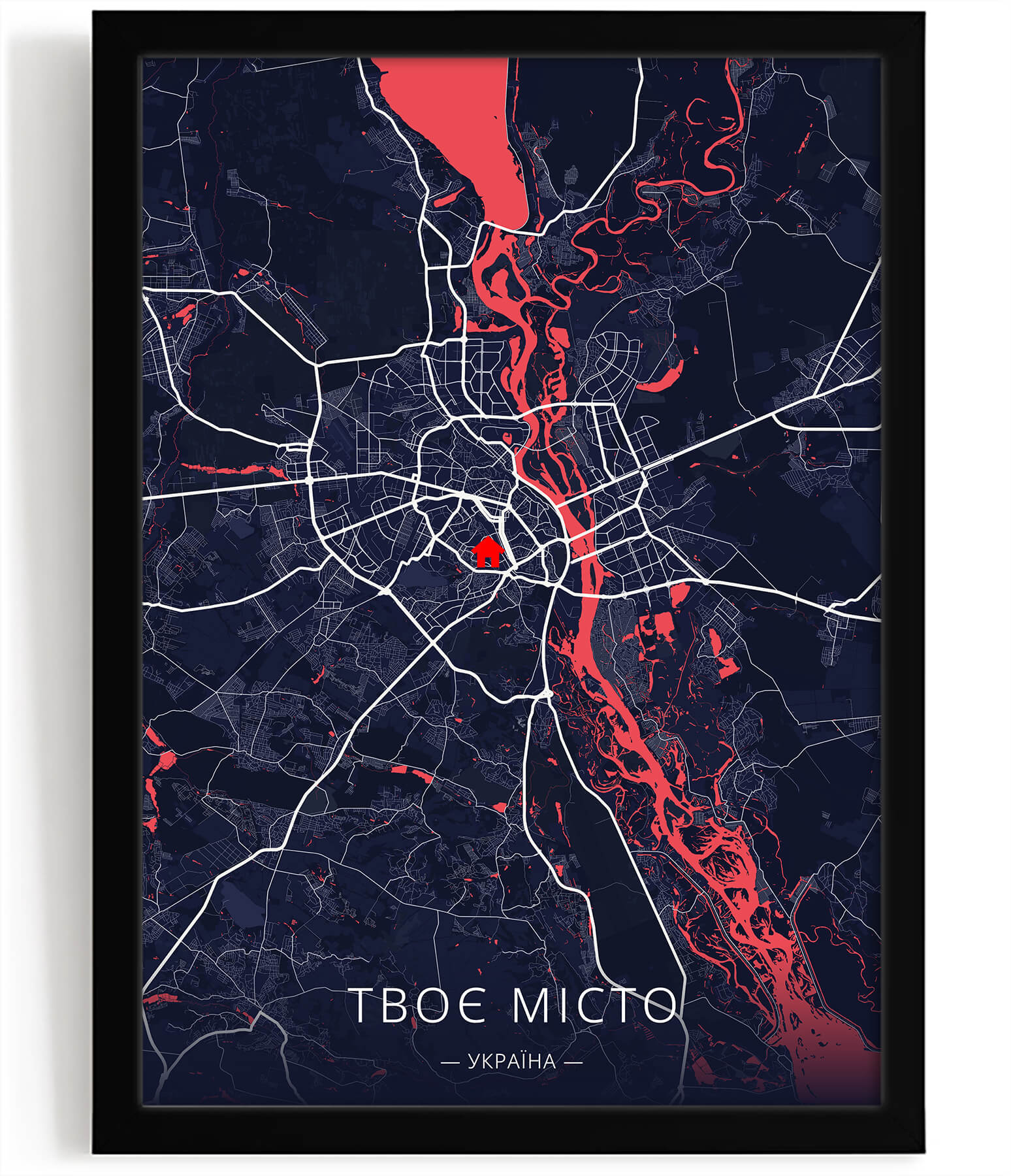 Мапа міста &laquo;Корал&raquo;